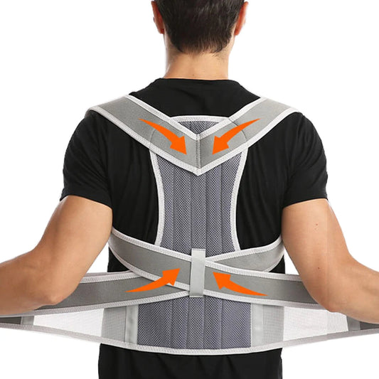 Adjustable Back Support Brace for Men & Women – Comfortable Posture Alignment Aid