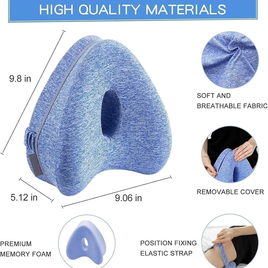 ComfortAlign™ Alignment Relieve Pain & Sciatica Pillow Elevation Wedge For Side Sleepers