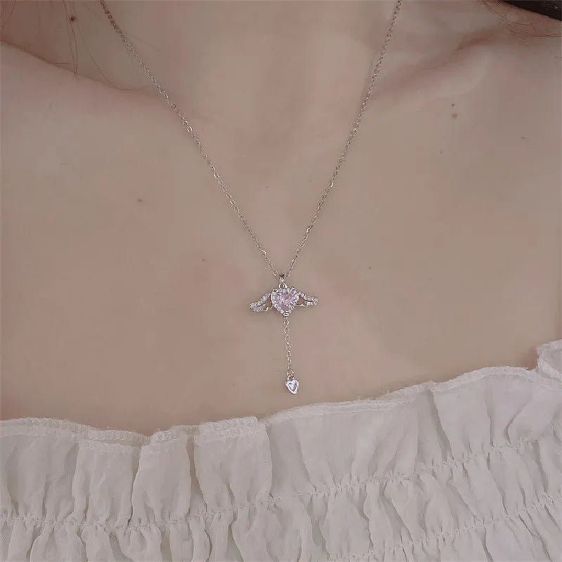 The Wings Heart Necklace, Flying Heart Necklace