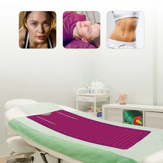 Portable Zipper Design Sauna Blanket - Relaxing Heating Spa Blanket (35-80℃) for Home and Salon Body Relaxation