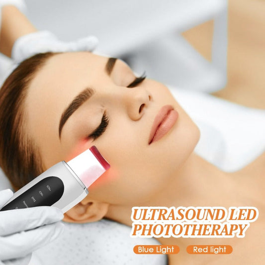 Ultrasonic Face Skin Scrubber Spatula Cleansing