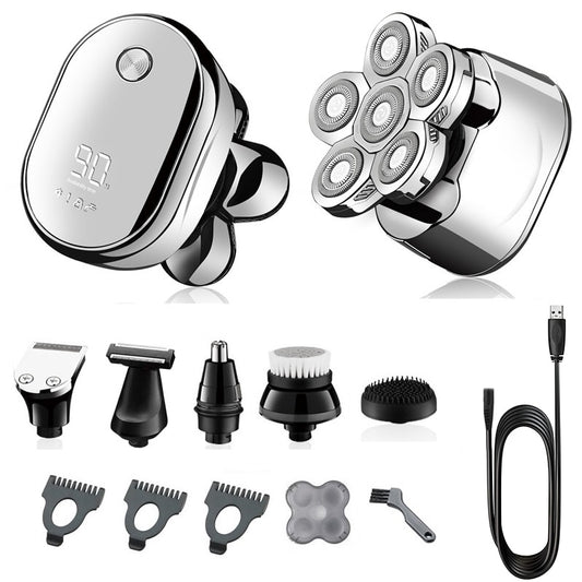 Multi Grooming Kit Digital Display Electric Shaver Hair Trimmer Beard Razor Wet Dry Men & Body waterproof Shaving Machine