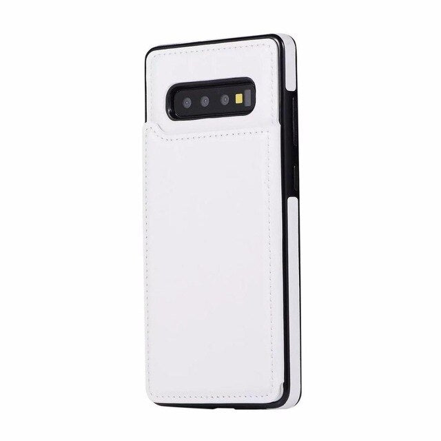 Luxury Retro Leather Card Slot Holder Business Cover Case For Samsung Note 10 Plus S10 plus S10 lite S10 Note 9 8 S9 S8 Plus