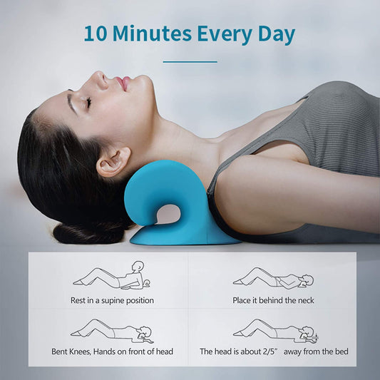 Neck and Shoulder Relaxer, Chiropractic Pillow, Neck Cloud Stretcher
