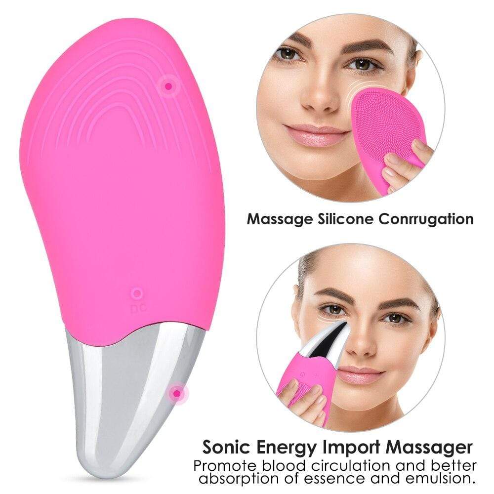 Smart Ultrasonic Silicone Face Cleaner Brush Beauty Tool - Mebazo