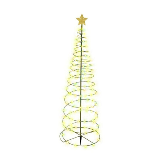 Spiral Christmas Tree LED Lights Christmas Tree Spiral String Lamps Xmas Decoration For Garden And Lawn Light