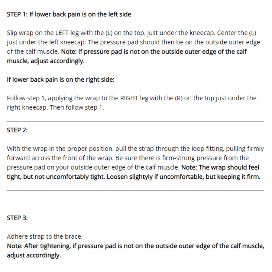 Sciatic Nerve Compression Brace For Sciatica Nerve Pain Relief Nervio Ciático, B Active Plus Leg Wrap as seen on tv