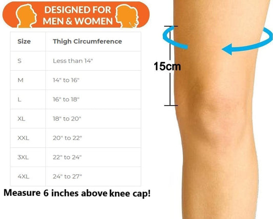 Knee Brace Compression Sleeve with Patella Stability Straps