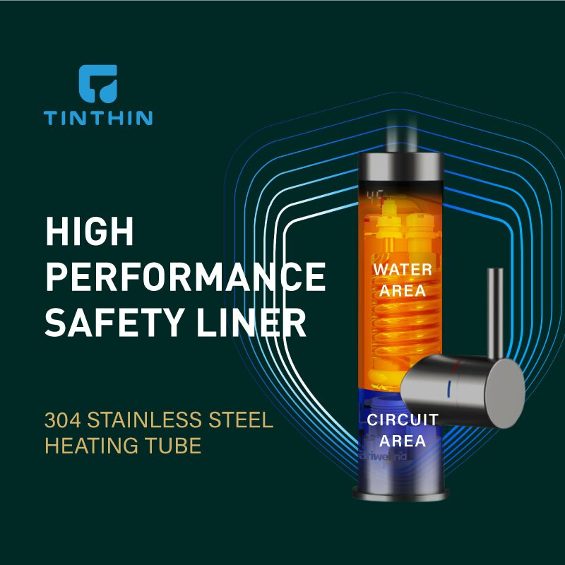 Instant Hot Water Tap Faucet, 3200W 2 in 1 Kitchen Instant Boiling Water , Digital Temperature Display