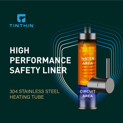 Instant Hot Water Tap Faucet, 3200W 2 in 1 Kitchen Instant Boiling Water , Digital Temperature Display