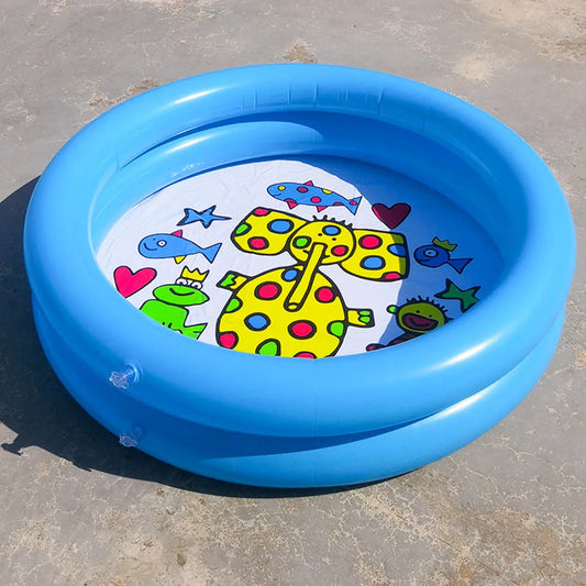 Baby Swimming Pool Child Summer Kids Water Toys Inflatable Bath Tub Round Lovely Animal Printed Pool