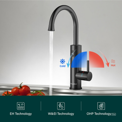 Instant Hot Water Tap Faucet, 3200W 2 in 1 Kitchen Instant Boiling Water , Digital Temperature Display
