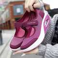 Women's stretchable breathable lightweight walking shoes