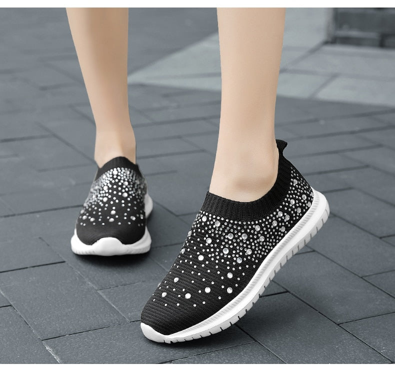 Crystal Slip on sneakers For Women