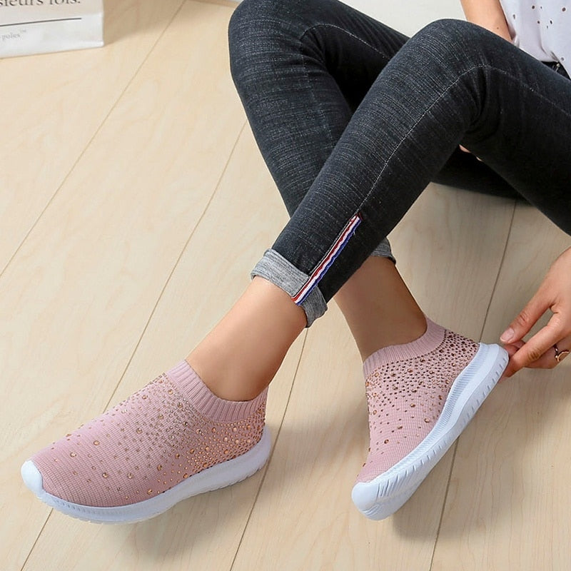 Crystal Slip on sneakers For Women