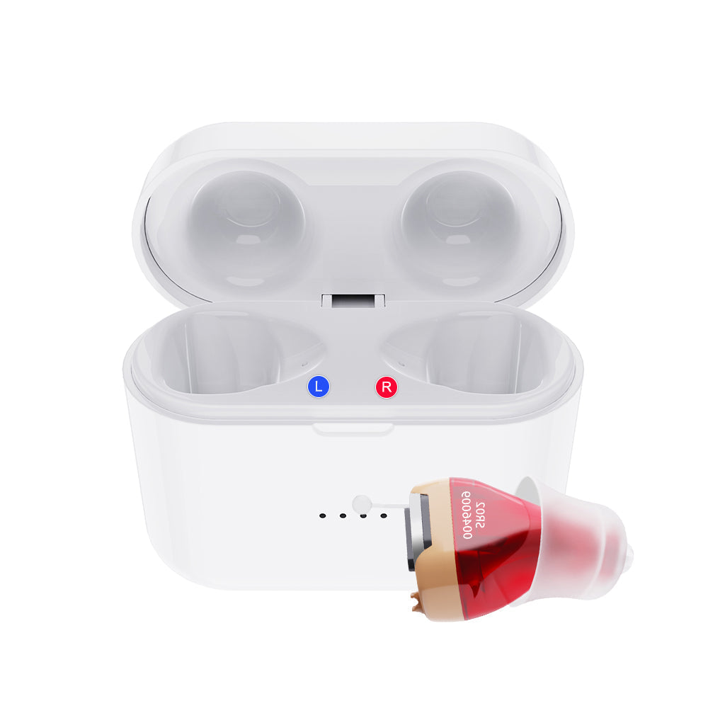 Rechargeable & Invisible Hearing Aid SR02 , Upgraded Version Stronger Suction Power