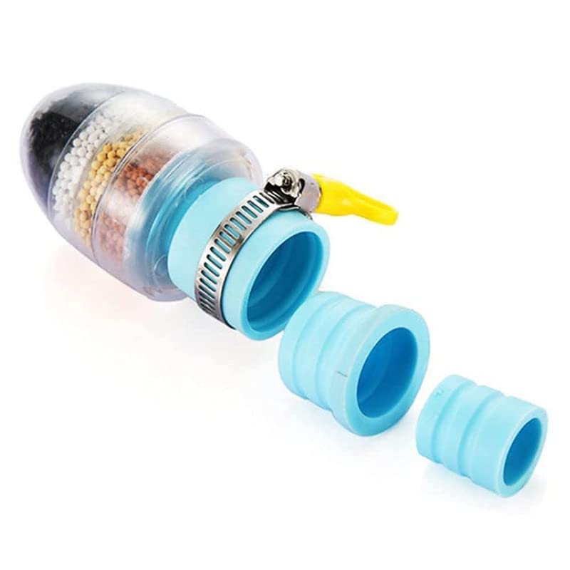 2 PCS Activated Carbon Water Filter Set, 6 Layer Cartridge, Be Applicable 1/2inch - 3/4inch Faucet