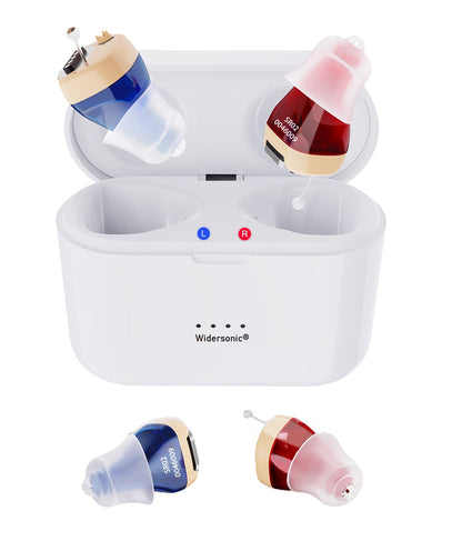 Rechargeable & Invisible Hearing Aid SR02 , Upgraded Version Stronger Suction Power