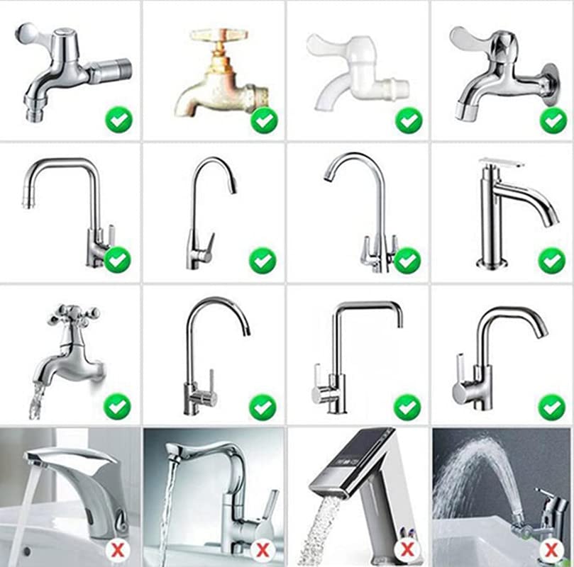 2 PCS Activated Carbon Water Filter Set, 6 Layer Cartridge, Be Applicable 1/2inch - 3/4inch Faucet