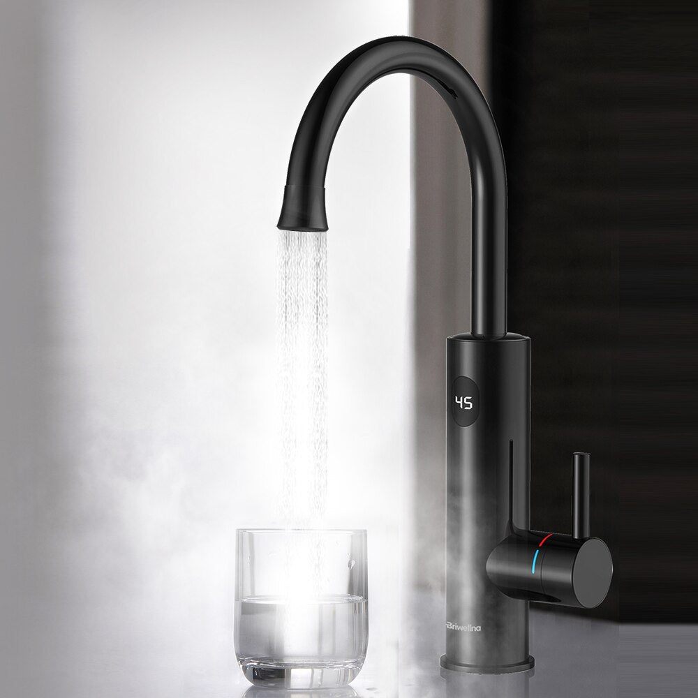 Instant Hot Water Tap Faucet, 3200W 2 in 1 Kitchen Instant Boiling Water , Digital Temperature Display
