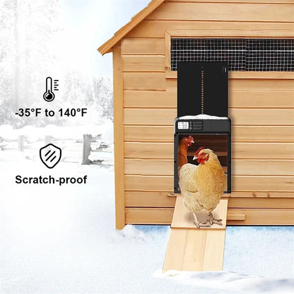 Automatic Chicken Coop Door Induction Electric Metal Intelligent Timing Auto Opening & Closing