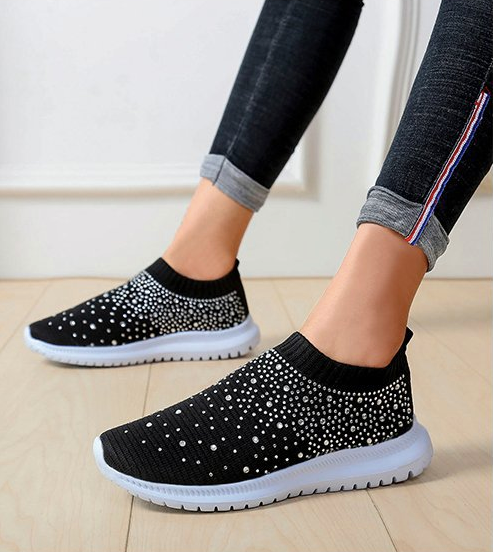 Crystal Slip on sneakers For Women