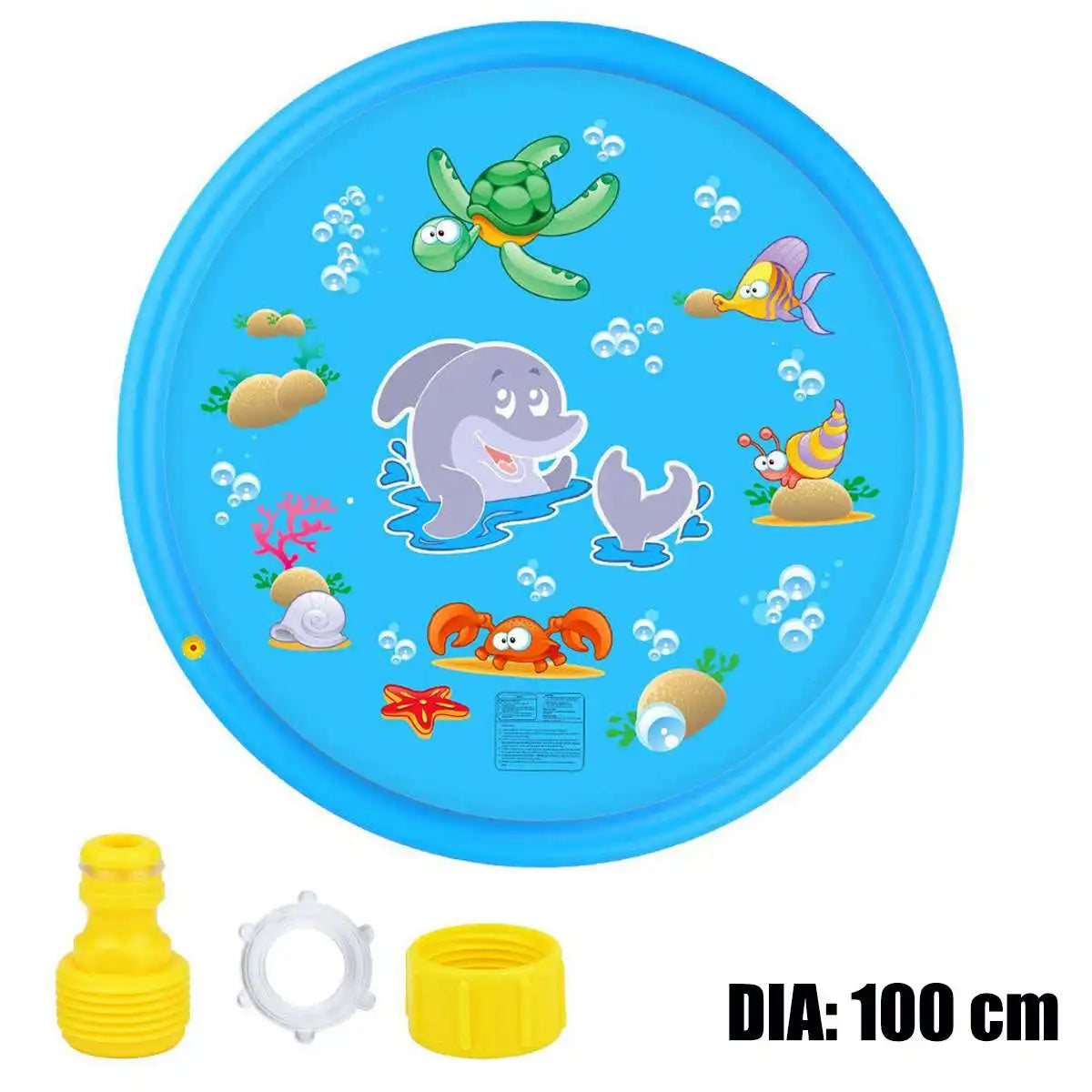 Children Play Spray Mat  100/170cm Beach Inflatable Water Sprinkler Pad Outdoor Game Toy Lawn Swimming Plastic Pool Mat Kids Toys