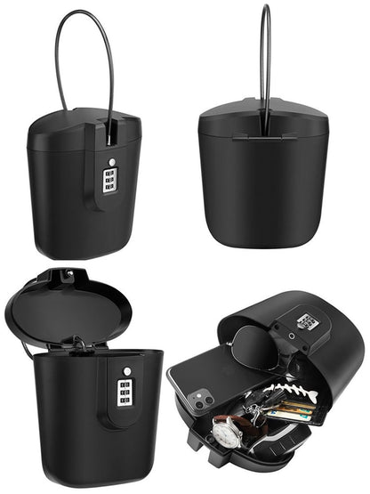 Portable Security Storage Box 3-digit Combination Lock With Rope Outdoor Camp Sport Beach Shopping Safe Case Bucket for Key Cash