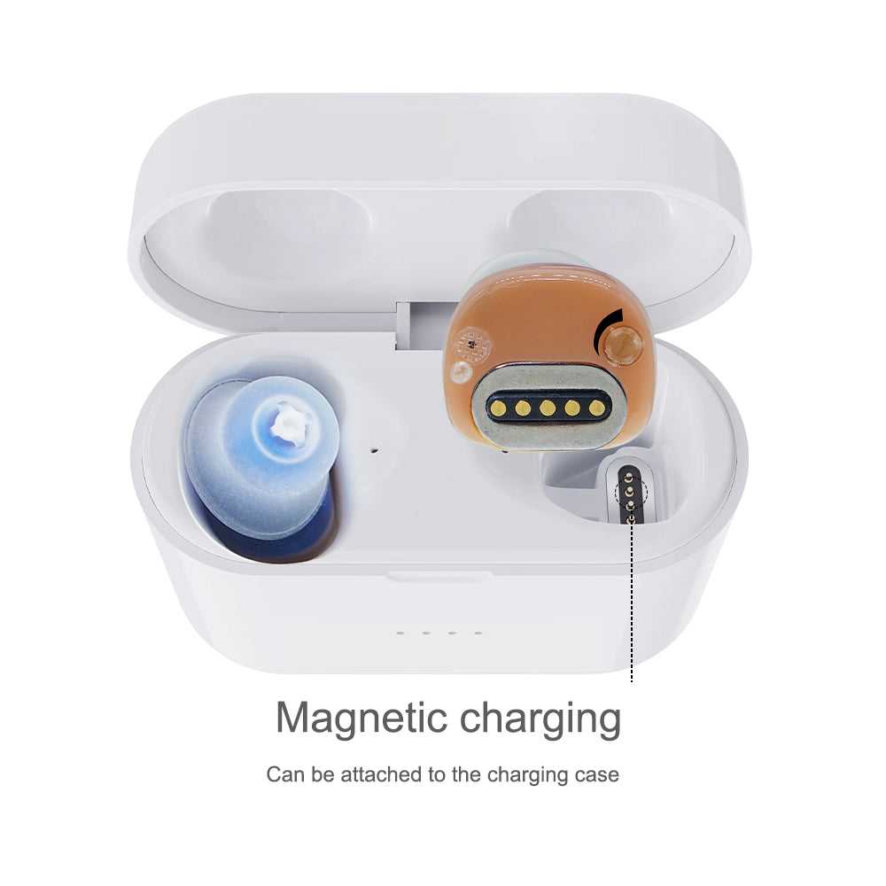 Rechargeable & Invisible Hearing Aid SR02 , Upgraded Version Stronger Suction Power