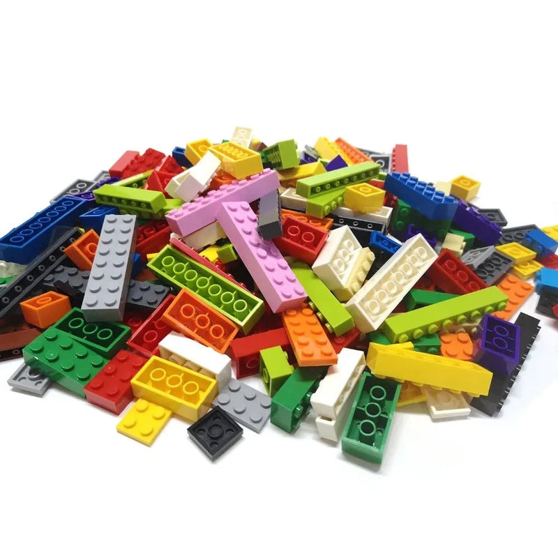 50pcs DIY Building Blocks Thick wall Figures Bricks 1x4 Dots Educational Creative Size Compatible With Brands Toys for Children