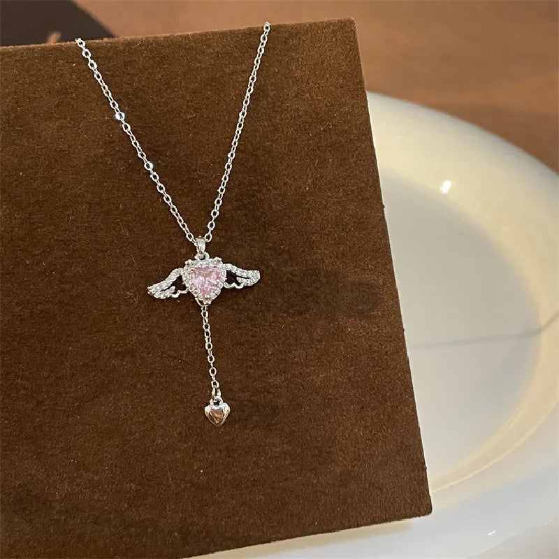 The Wings Heart Necklace, Flying Heart Necklace