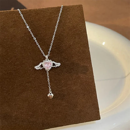 The Wings Heart Necklace, Flying Heart Necklace