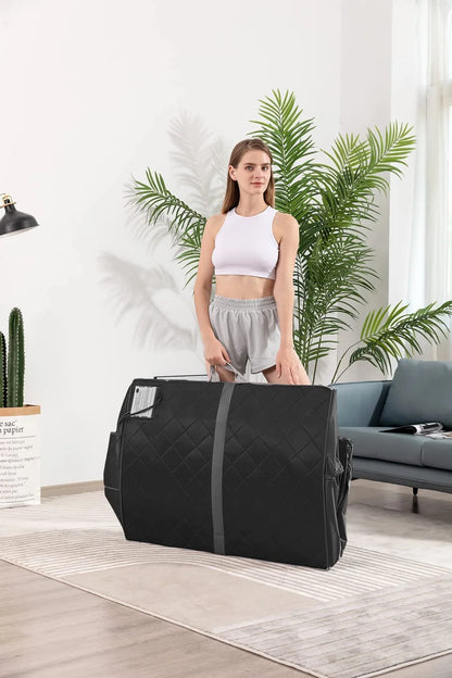 Personal Infrared Sauna for Home, Portable Infra Red Sauna, Spa Tent with Hat Upgraded Chair Heating Foot Pad for Relaxation Detox Home Spa