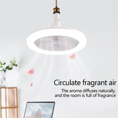 E27 LED Ceiling Fan Lamp 3-Gear Speed Cooling Fan Remote Control Fan Light Smart Ceiling Fan Bedroom Decor Mute Ventilator Lamp