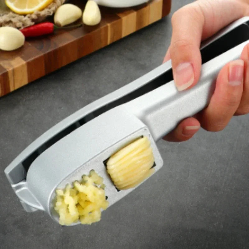 2 In 1 Multifunctional Garlic Press Garlic Slicer Masher Zinc Alloy Manual Kitchen Gadget and Accessories  Gadgets for Home