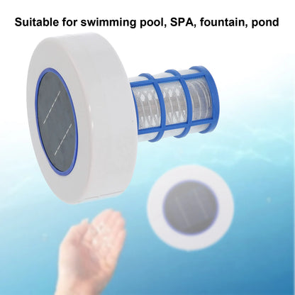 Solar Powered Pool Ionizer Cleaner Ion Swimming Pool SPA Fountain Cleaning Equipment