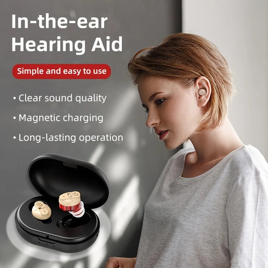 Rechargeable Mini Invisible Pocket Hearing Aid for the Hearing Impaired - Digital Sound Amplifier