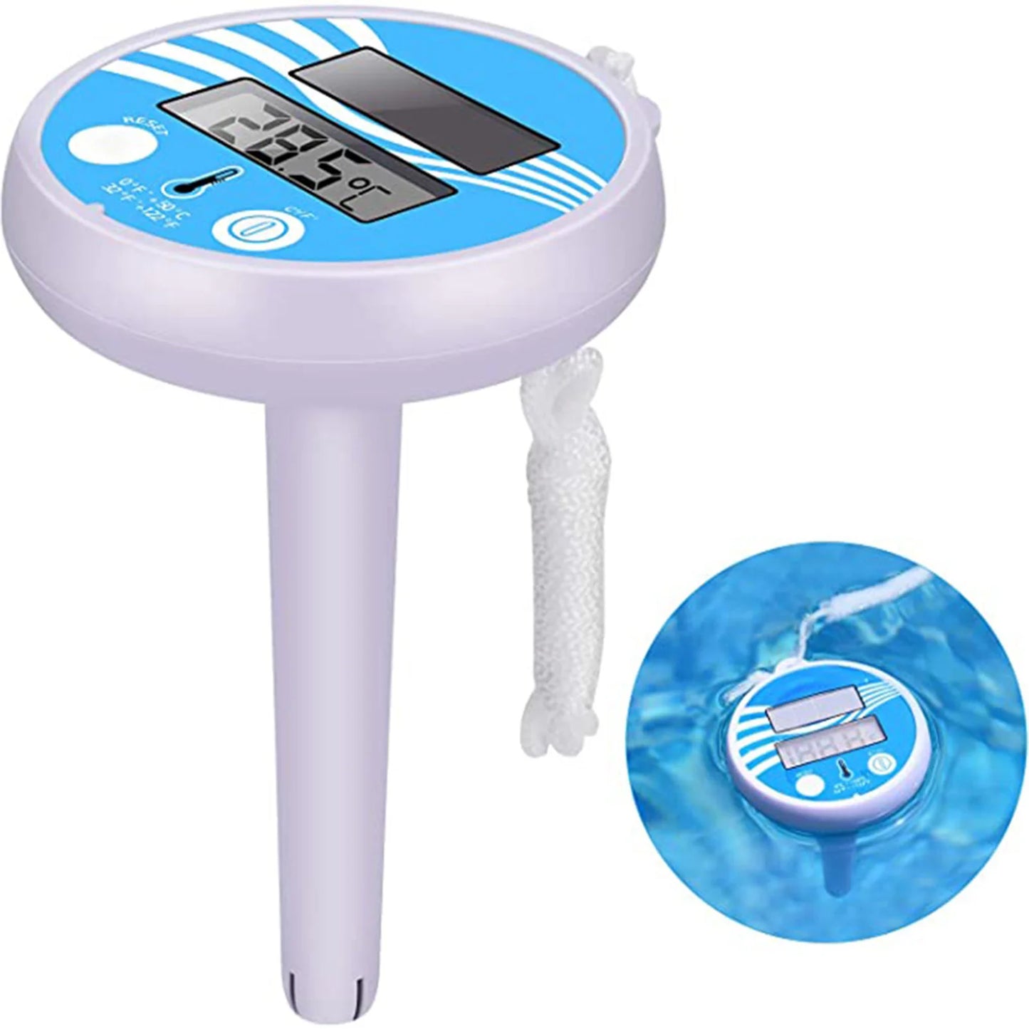 Swimming Pool Thermometer Large Screen Display Thermo meter for Most Types of Pool