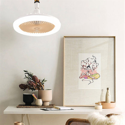 E27 LED Ceiling Fan Lamp 3-Gear Speed Cooling Fan Remote Control Fan Light Smart Ceiling Fan Bedroom Decor Mute Ventilator Lamp