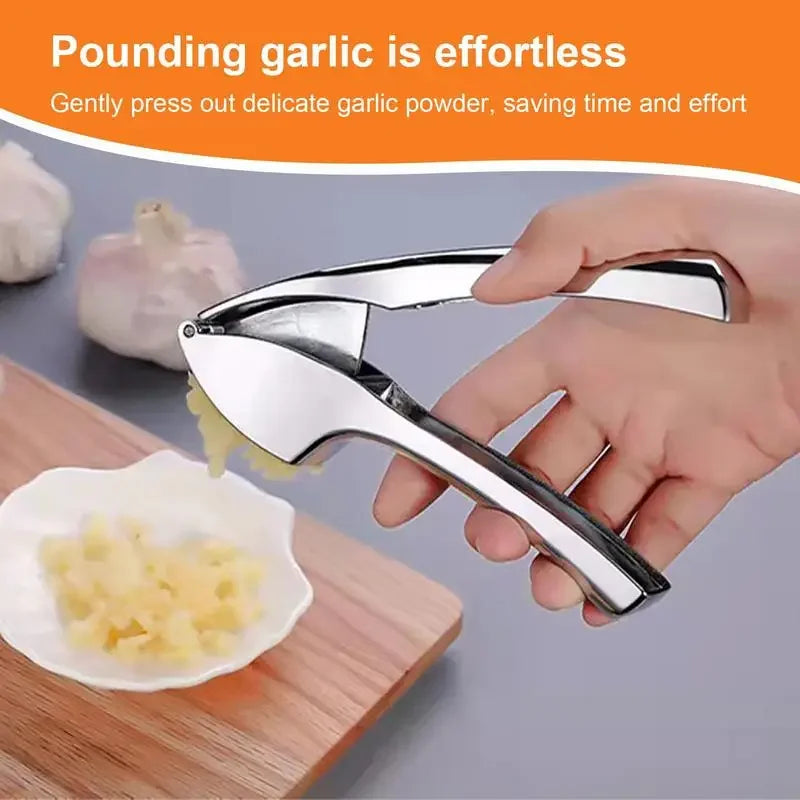 Multifunction Garlic Press Mincer Zinc Alloy Crusher Kitchen Cooking Ginger Squeezer Masher Handheld Ginger Mincer Tool