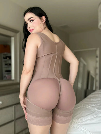 Colombian Faja - High Compression Tummy Control Size Slimming Post Parto Tuck Girdle Curvy Waist Body Suit Shapewear