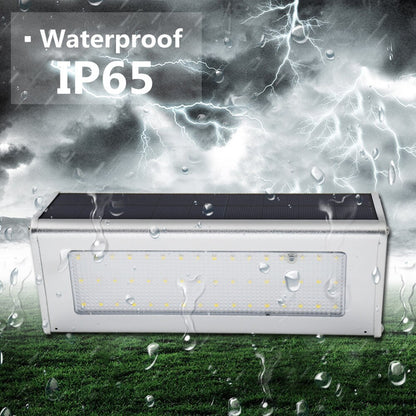 1100LM Solar 48Led Light Outdoor WaterProof Aluminum Radar Motion Sensor Lighting Lamp for Wall Security Yard Patio Fence Porch