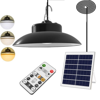 Double Head 196Led Floodlight Waterproof 2400LM Pendant Light with Motion Sensor for Yard Corridor Remote 5M Cord Garden Lamp