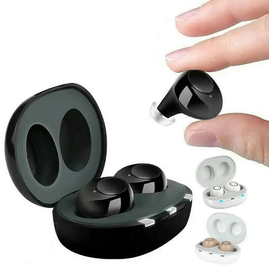 Rechargeable Digital In-Ear Hearing Aid - Sound Amplifier for Enhanced Voice Clarity