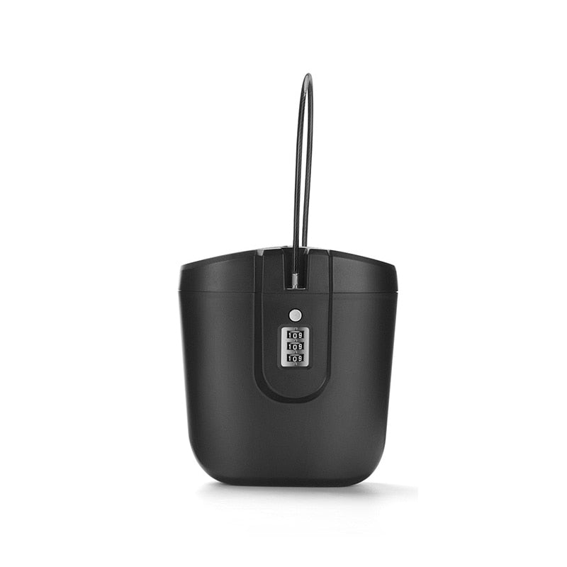 Portable Security Storage Box 3-digit Combination Lock With Rope Outdoor Camp Sport Beach Shopping Safe Case Bucket for Key Cash