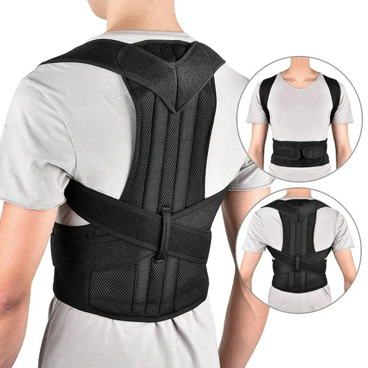 Adjustable Back Support Brace for Men & Women – Comfortable Posture Alignment Aid
