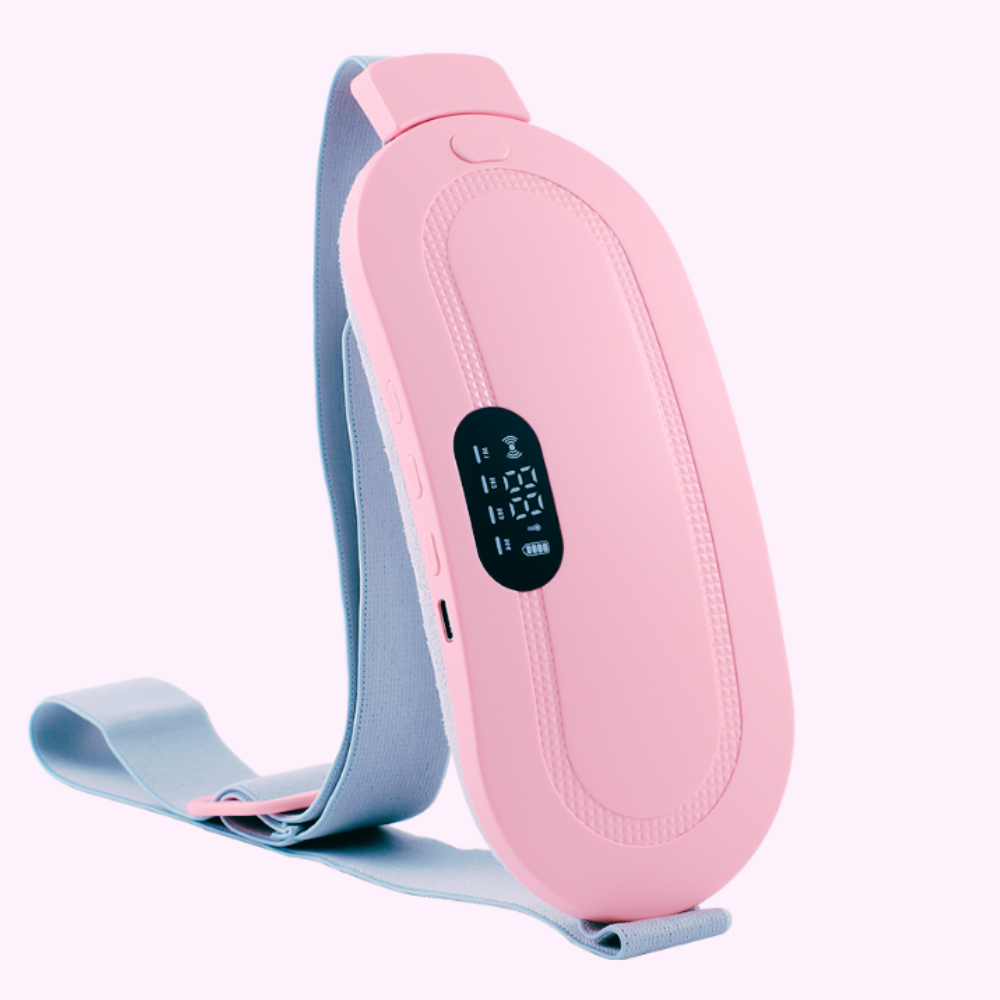 Period Pain Relief Heating Pad, Period Heating Belt & Menstrual Cramp Massager with 3 Heat Levels & 3 Massages Modes