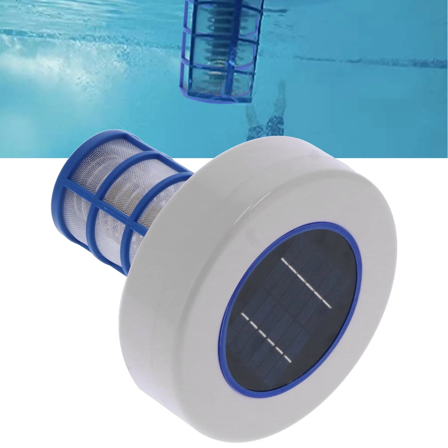 Solar Powered Pool Ionizer Cleaner Ion Swimming Pool SPA Fountain Cleaning Equipment