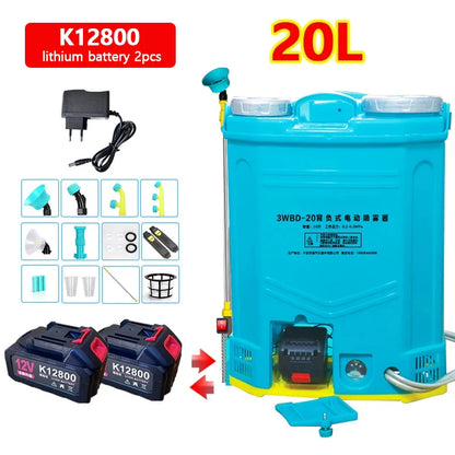 20L Agricultural Electric Sprayer Rechargeable Lithium Batteries High Pressure Atomizing Sprayer Garden Irrigation Tool