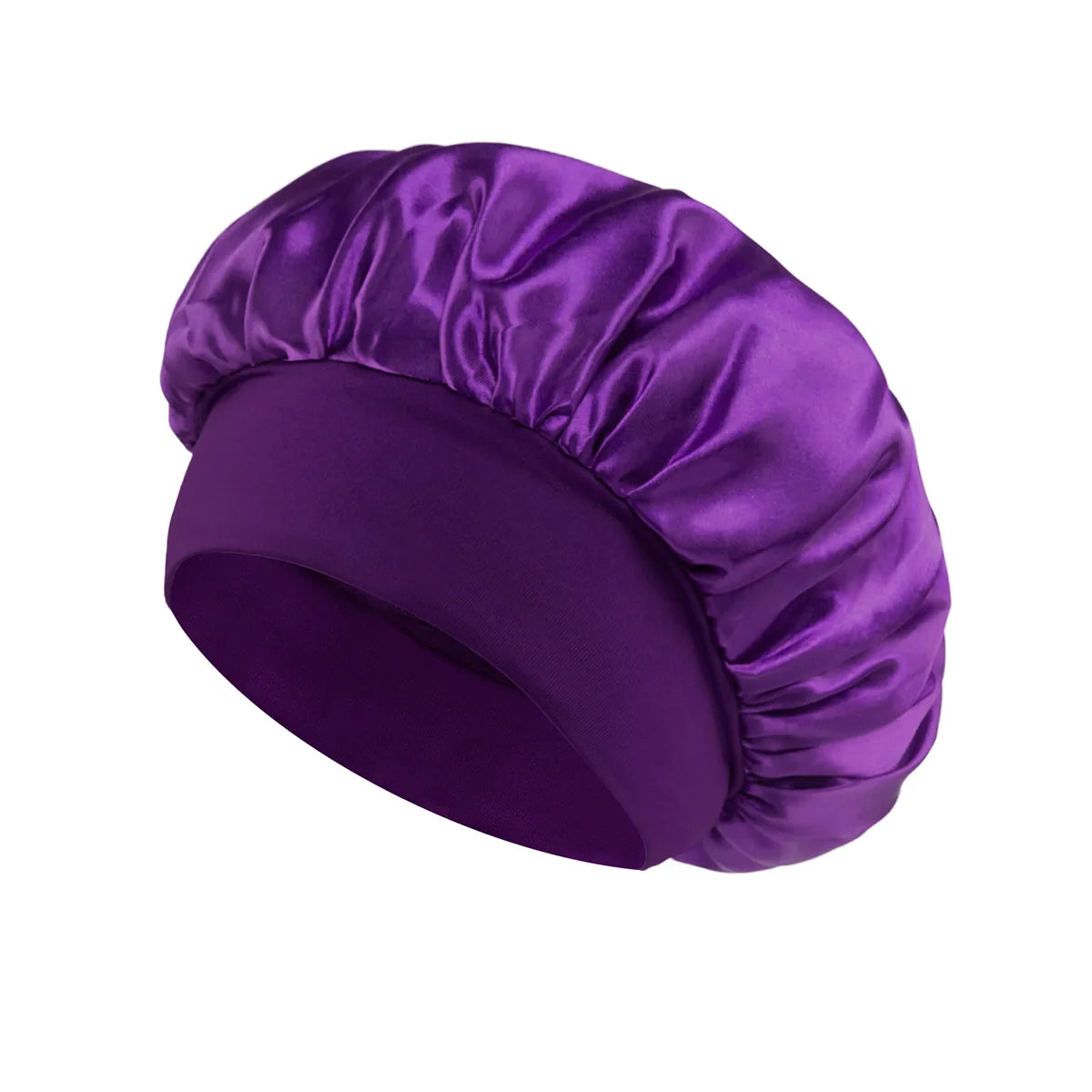 Extra Large Satin Hair Bonnet - Silk Sleep Cap with Soft Elastic Band for Women's Hair Care